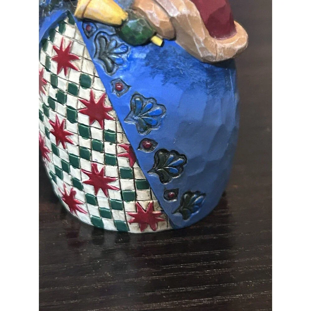 Jim Shore Heartwood Creek Mini Santa Ornament 2002 C107461 Enesco Christmas